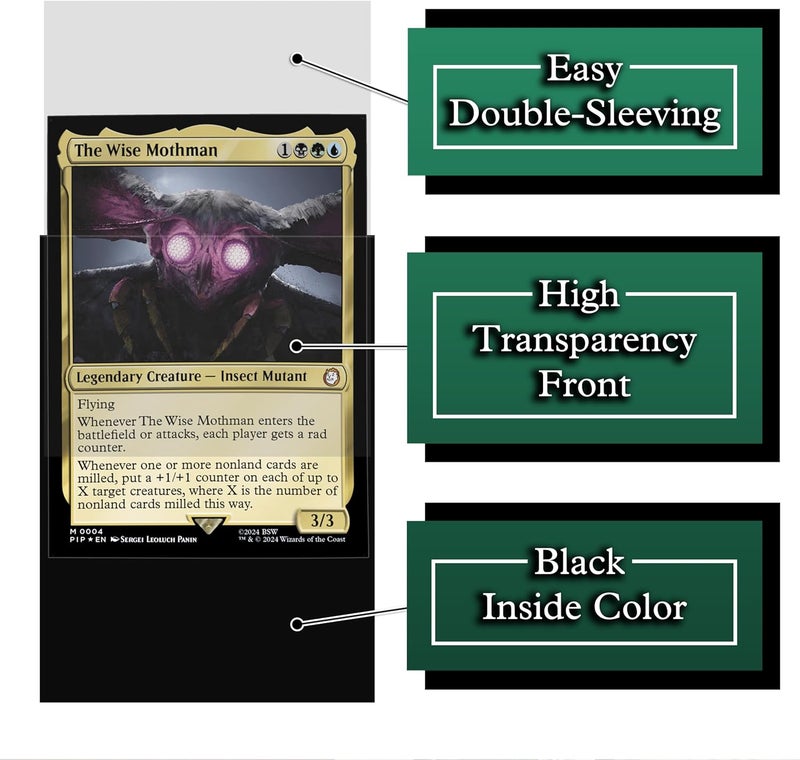Digital Sorcery Studio Please Stand by Card Sleeves - 100 Pack for MTG, Magic The Gathering, TCG Decks & More, Standard Size Card Sleeves for Trading Card Protection - Ideal for MTG Commander & Fallout Decks - Image 5